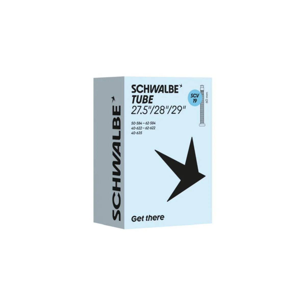 Schwalbe 27.5/28/29 x 1.60/2.40 SCV19 Clik 60 mm dviračio kamera