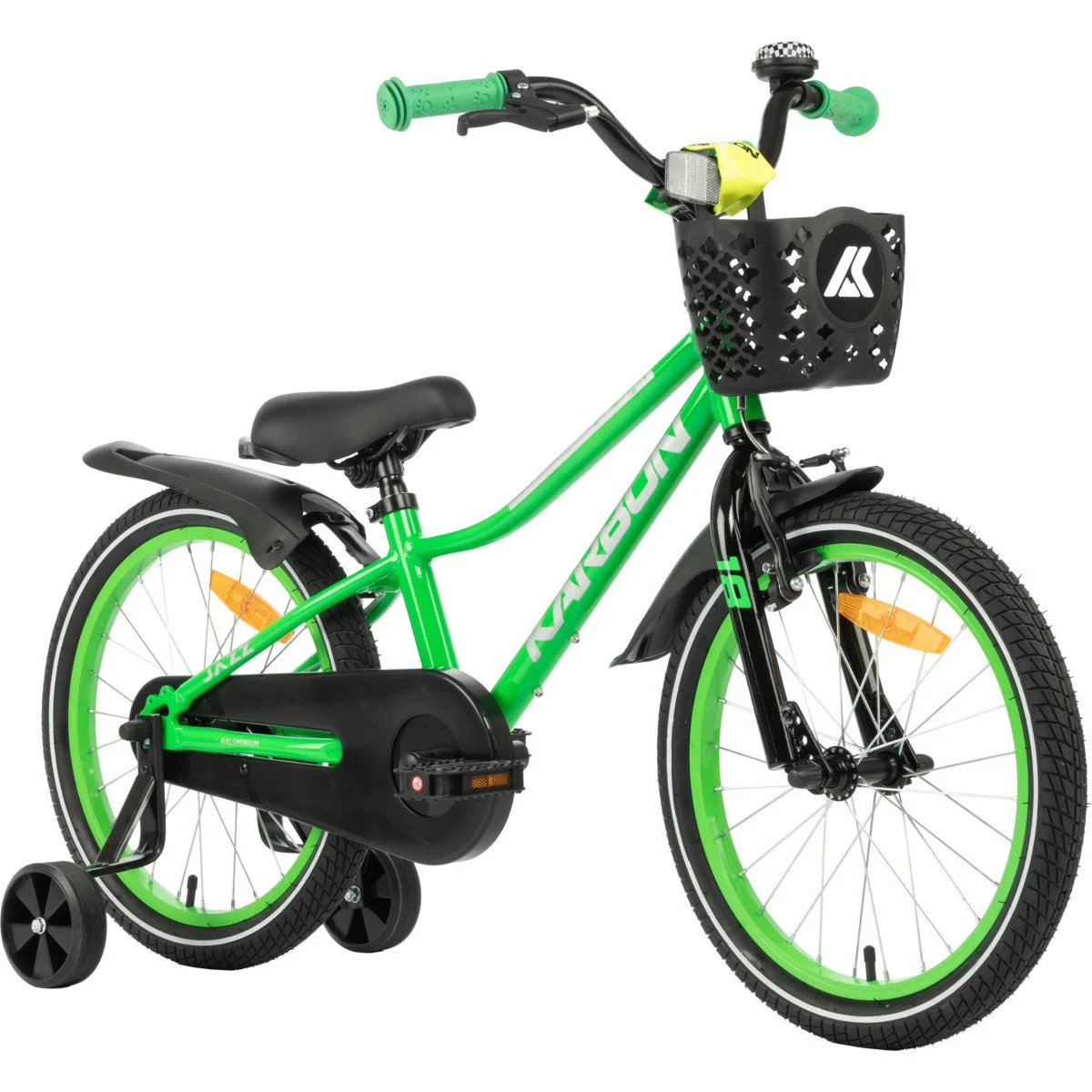Karbon Jazz Alu 18 green neon dviratis