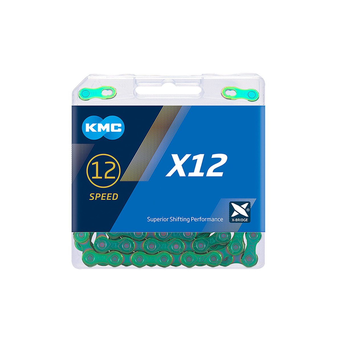 KMC X12 Aurora Green 126L grandinė | 12 pavarų