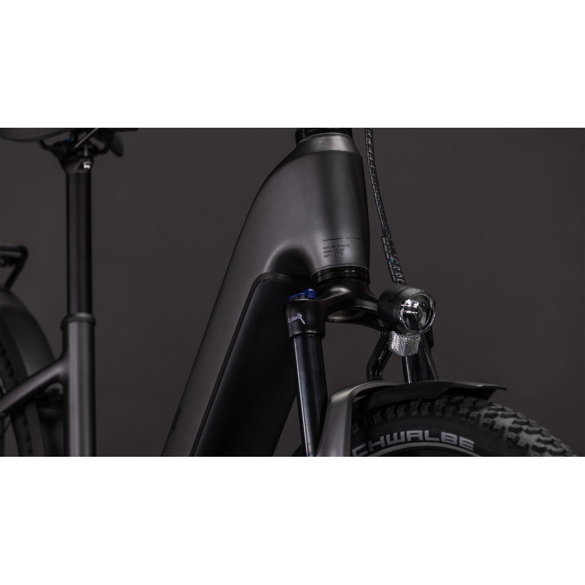 Cube Nuride Hybrid Performance 600 Easy Entry slabgrey'n'black 2026 elektrinis dviratis