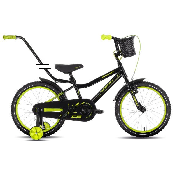 Tabou Rocket CS 12 black-lime dviratis
