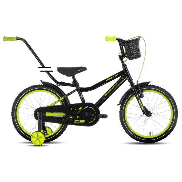 Tabou Rocket CS 12 black-lime dviratis