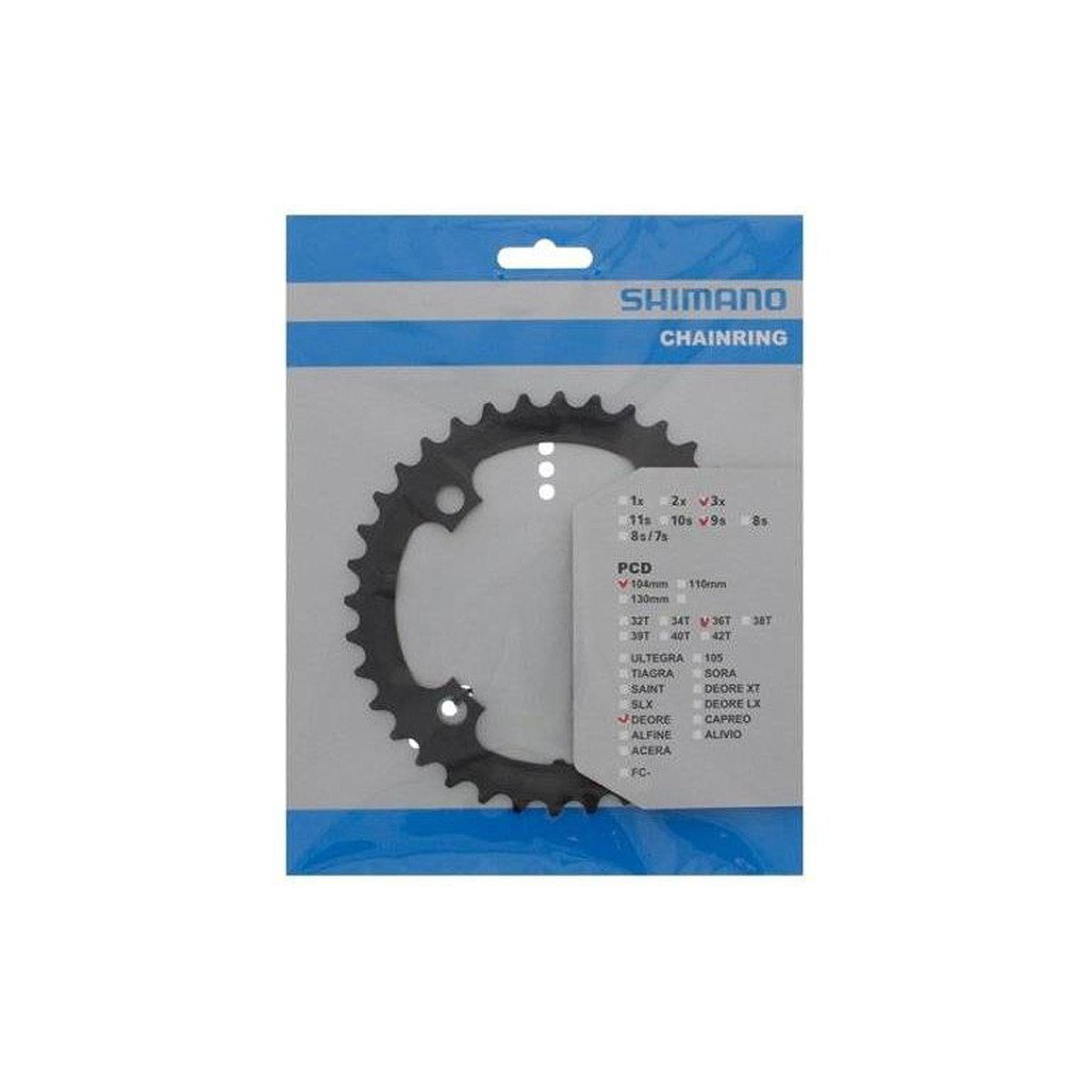 Shimano FC-M590 Deore 36T Žvaigždutė priekinė Shimano FC-M590 Deore 36T Žvaigždutė priekinė