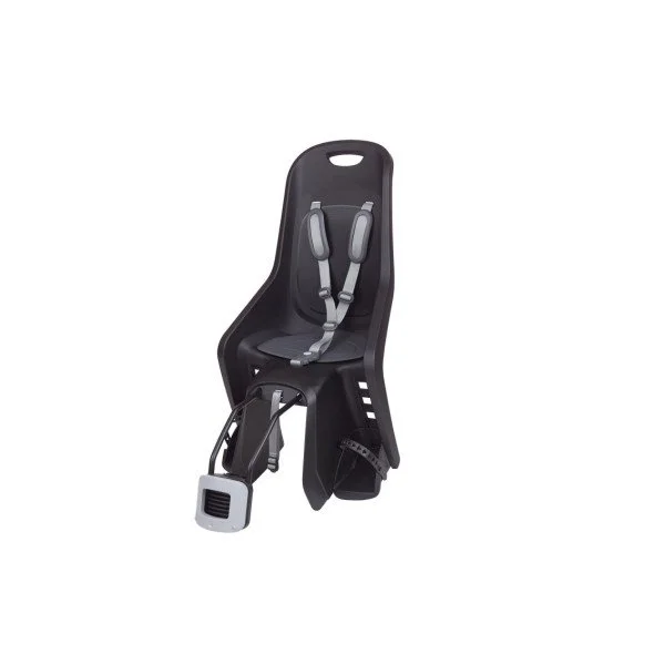 Polisport Bubbly Maxi Plus FF vaikiška kėdutė dviračiui ant rėmo | juoda/tamsiai pilka