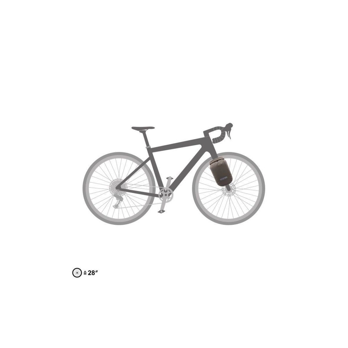Ortlieb Fork-Pack Dark Sand krepšys ant šakės | 4.1L