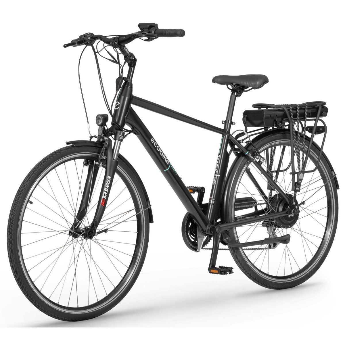 Ecobike Traffic 28 M Black 468Wh elektrinis dviratis