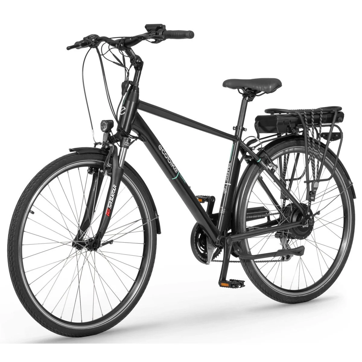 Ecobike Traffic 28 M Black 468Wh elektrinis dviratis