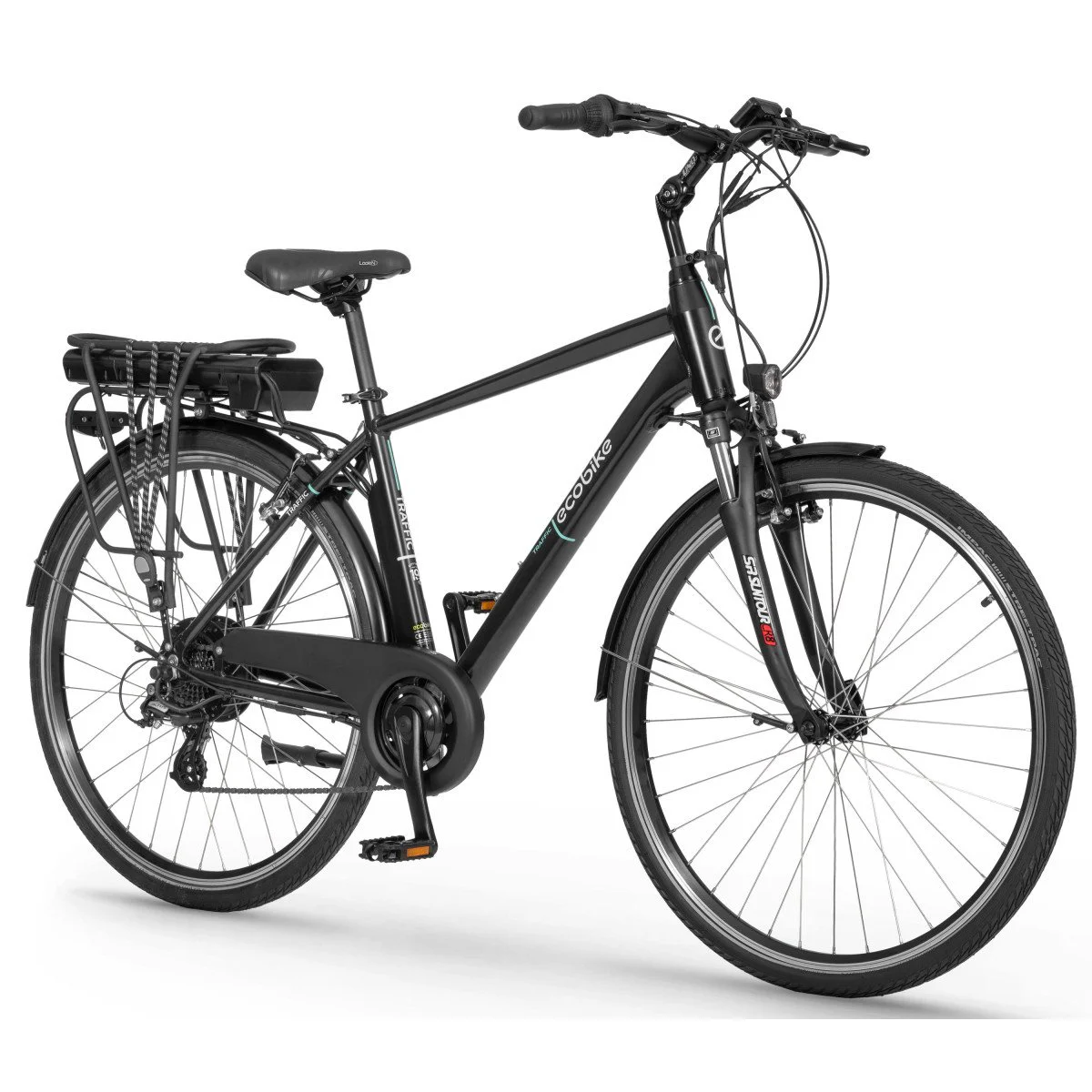 Ecobike Traffic 28 M Black 468Wh elektrinis dviratis