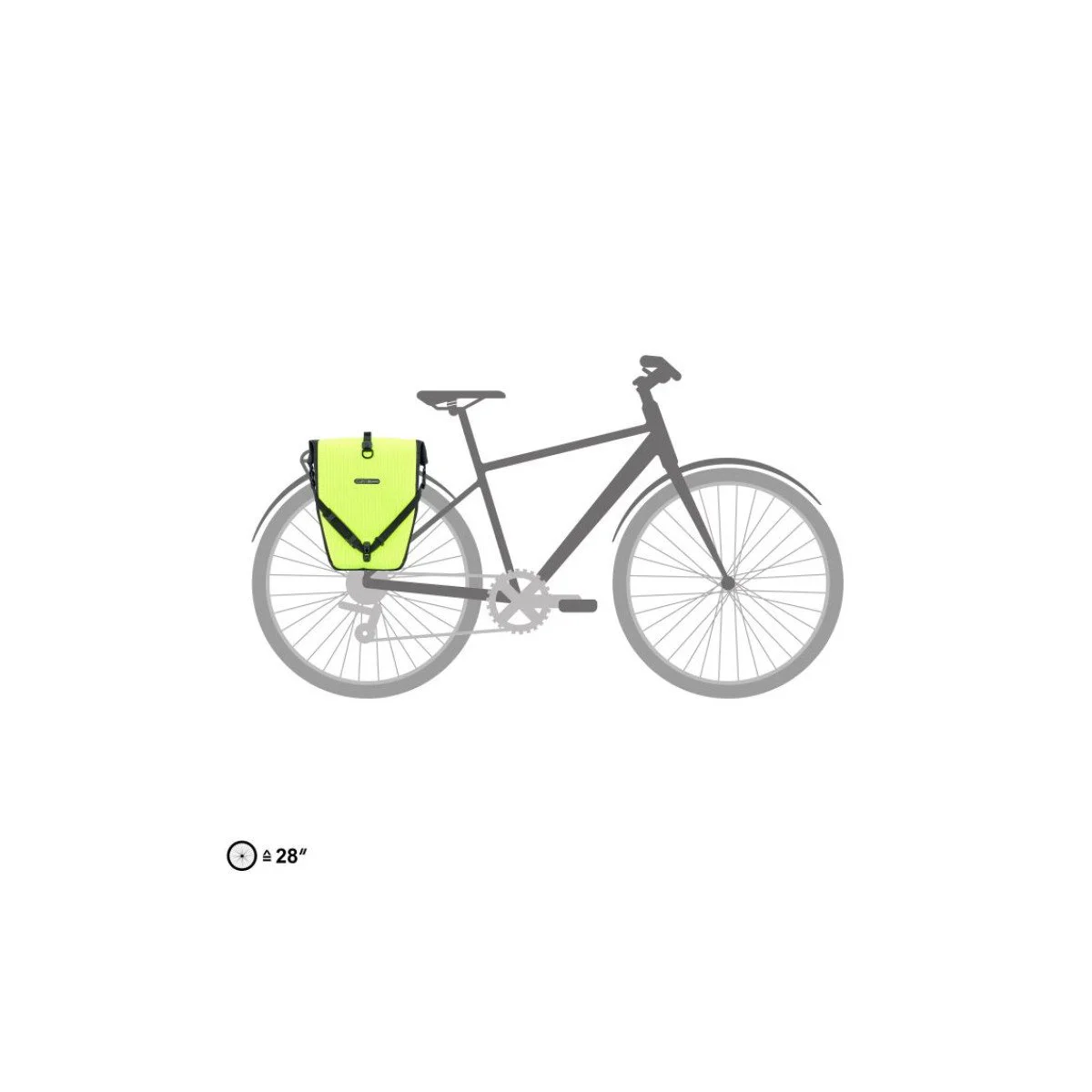 Ortlieb Back-Roller High-Vis Neon Yellow - Black Reflective krepšys ant bagažinės | 20L