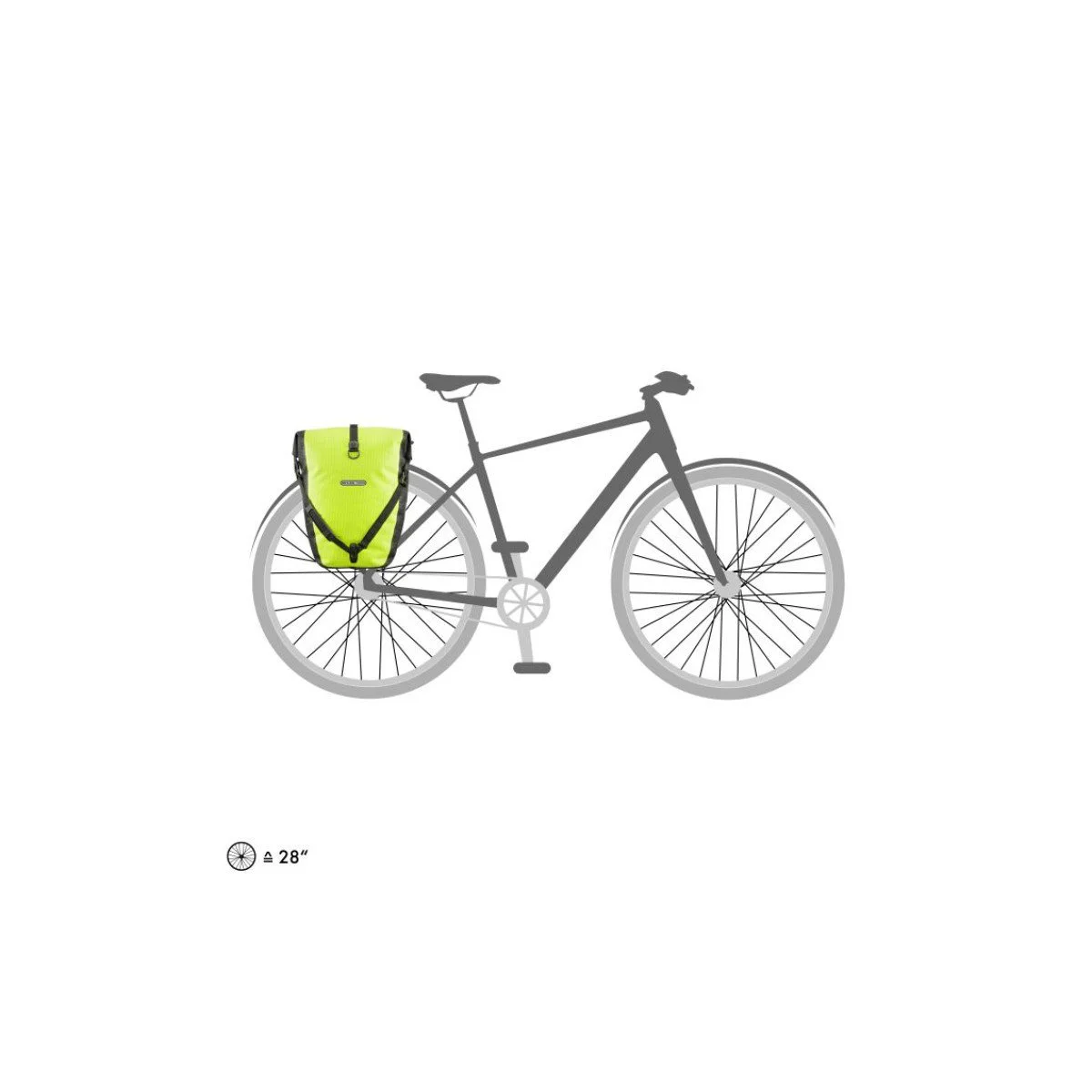 Ortlieb Back-Roller High-Vis Neon Yellow - Black Reflective krepšys ant bagažinės | 20L