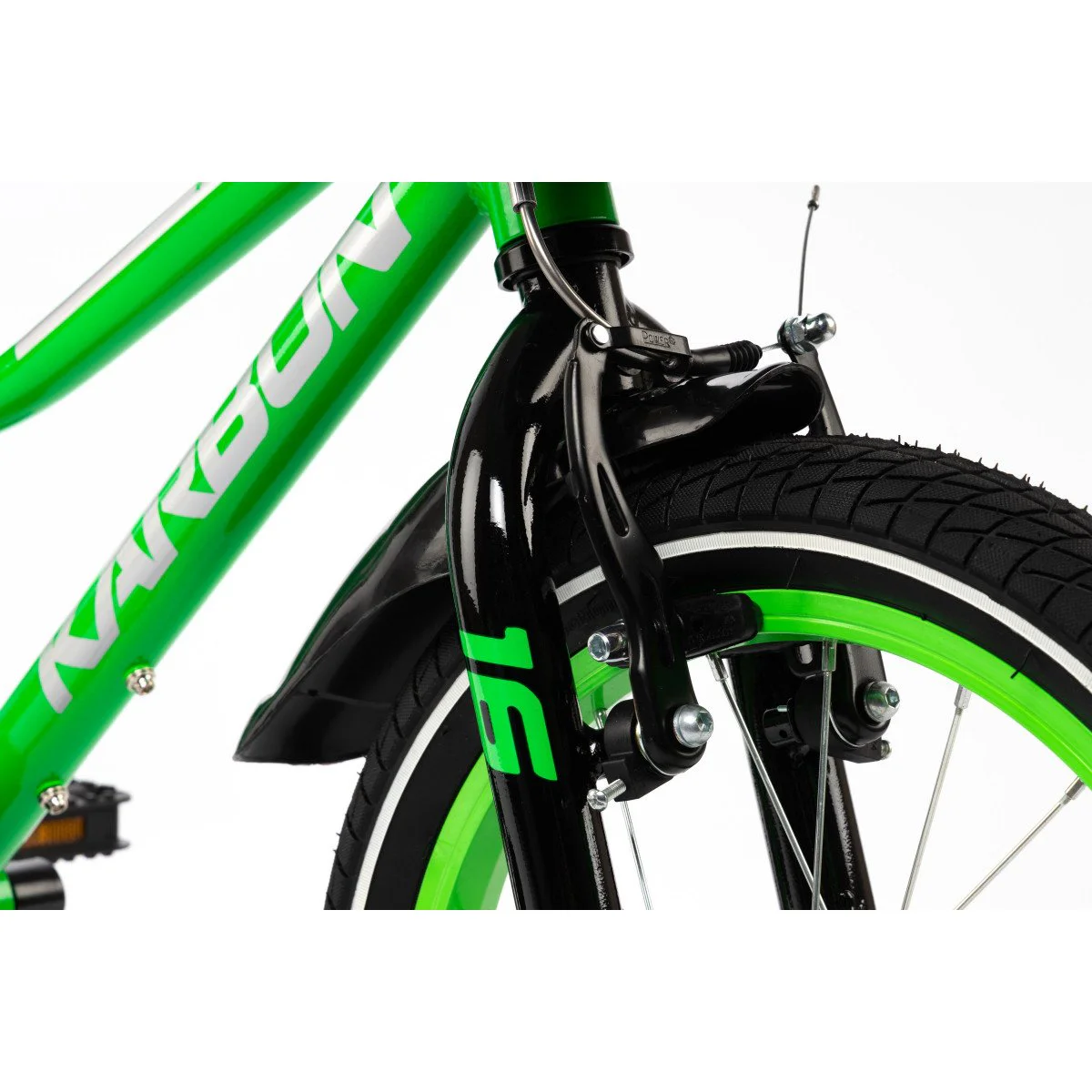 Karbon Jazz 16 green neon dviratis