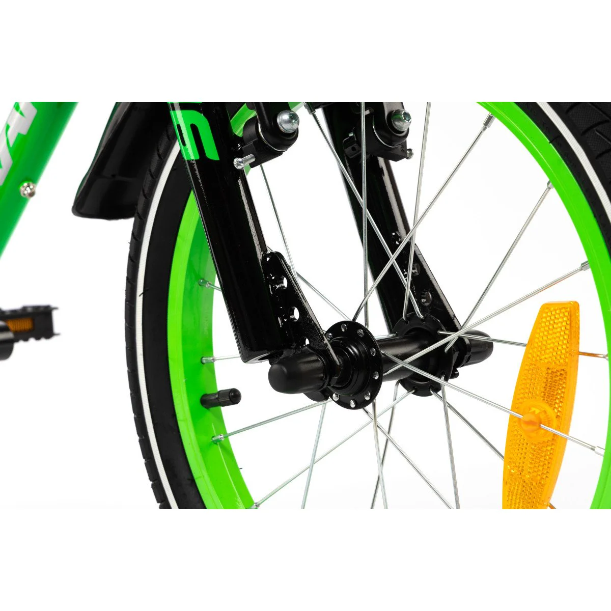 Karbon Jazz 16 green neon dviratis