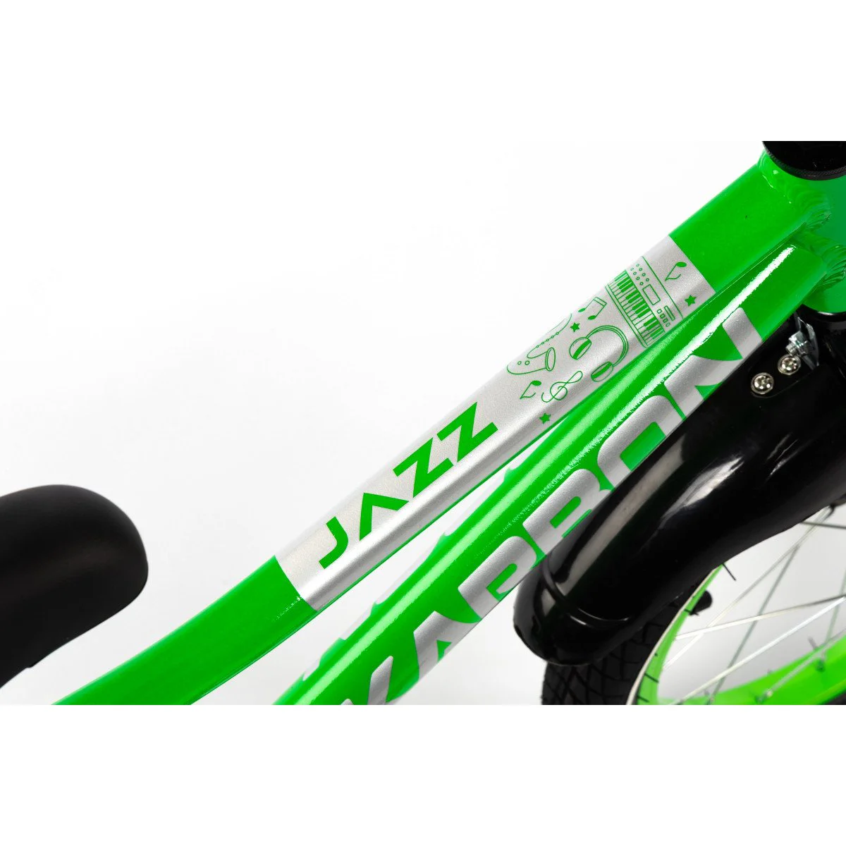 Karbon Jazz 16 green neon dviratis