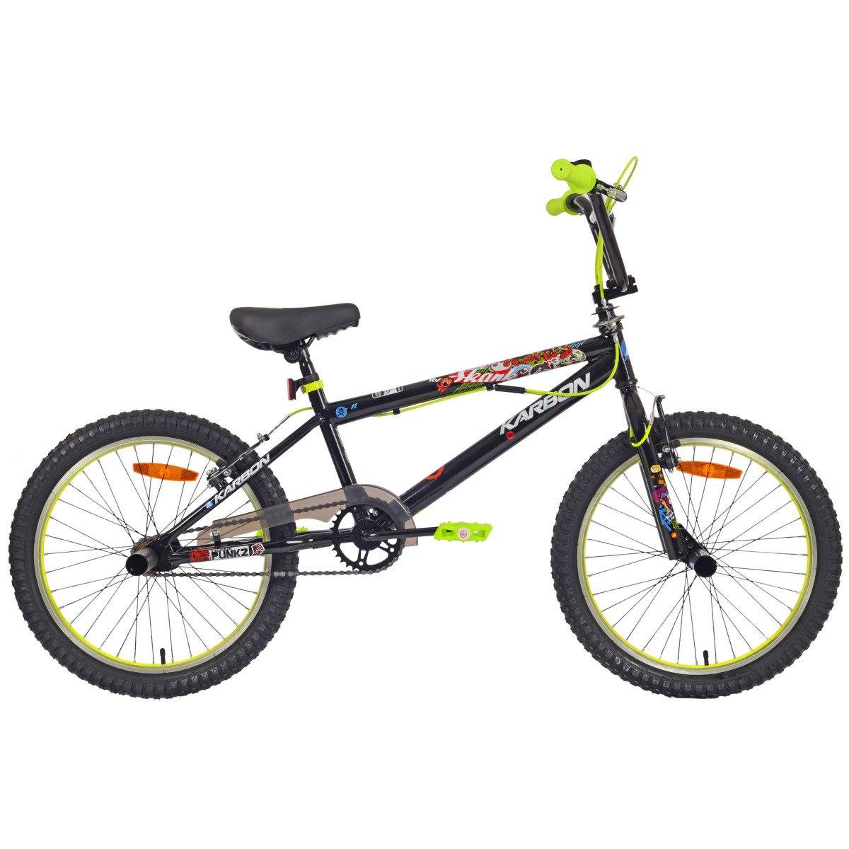 Karbon BMX 20 black-lime dviratis