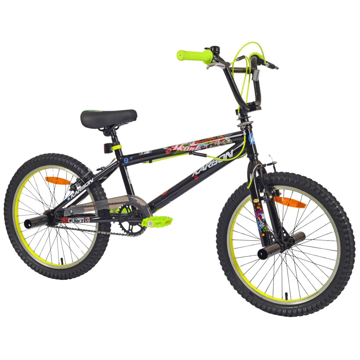 Karbon BMX 20 black-lime dviratis