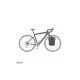 Ortlieb Gravel-Pack Single Dark Sand krepšys ant bagažinės | QL3.1 / 14.5L