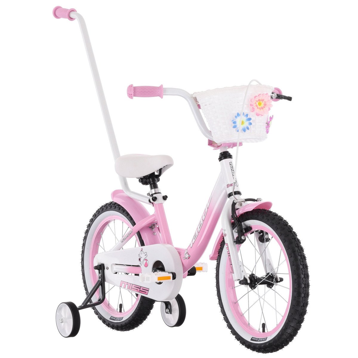 Tabou Miss 14 pink-white dviratis