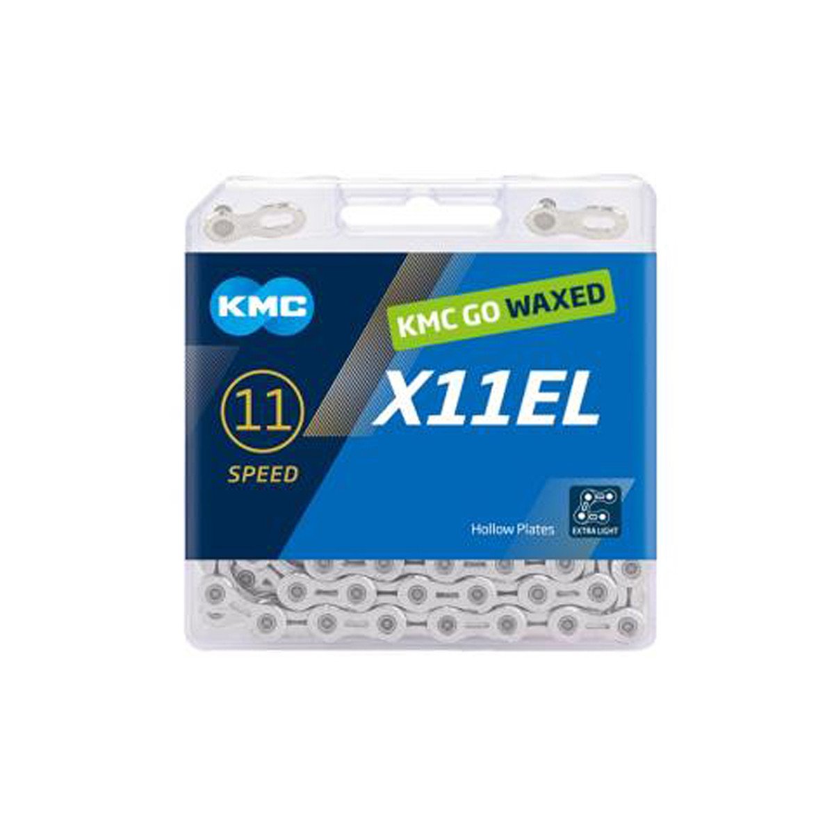 KMC X11EL Silver Waxed 118L grandinė | 11 pavarų