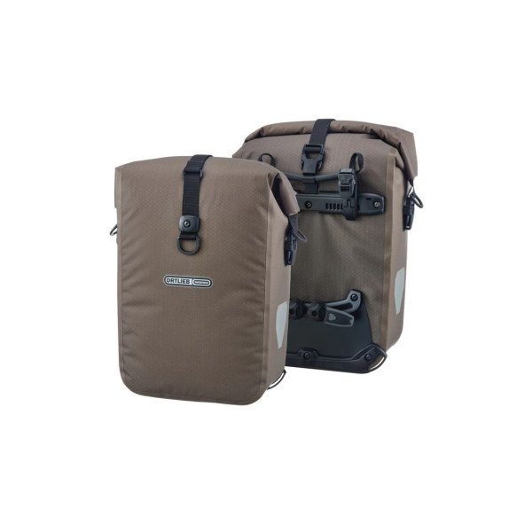 Ortlieb Gravel-Pack Dark Sand Dark Sand krepšių komplektas ant bagažinės | 29L