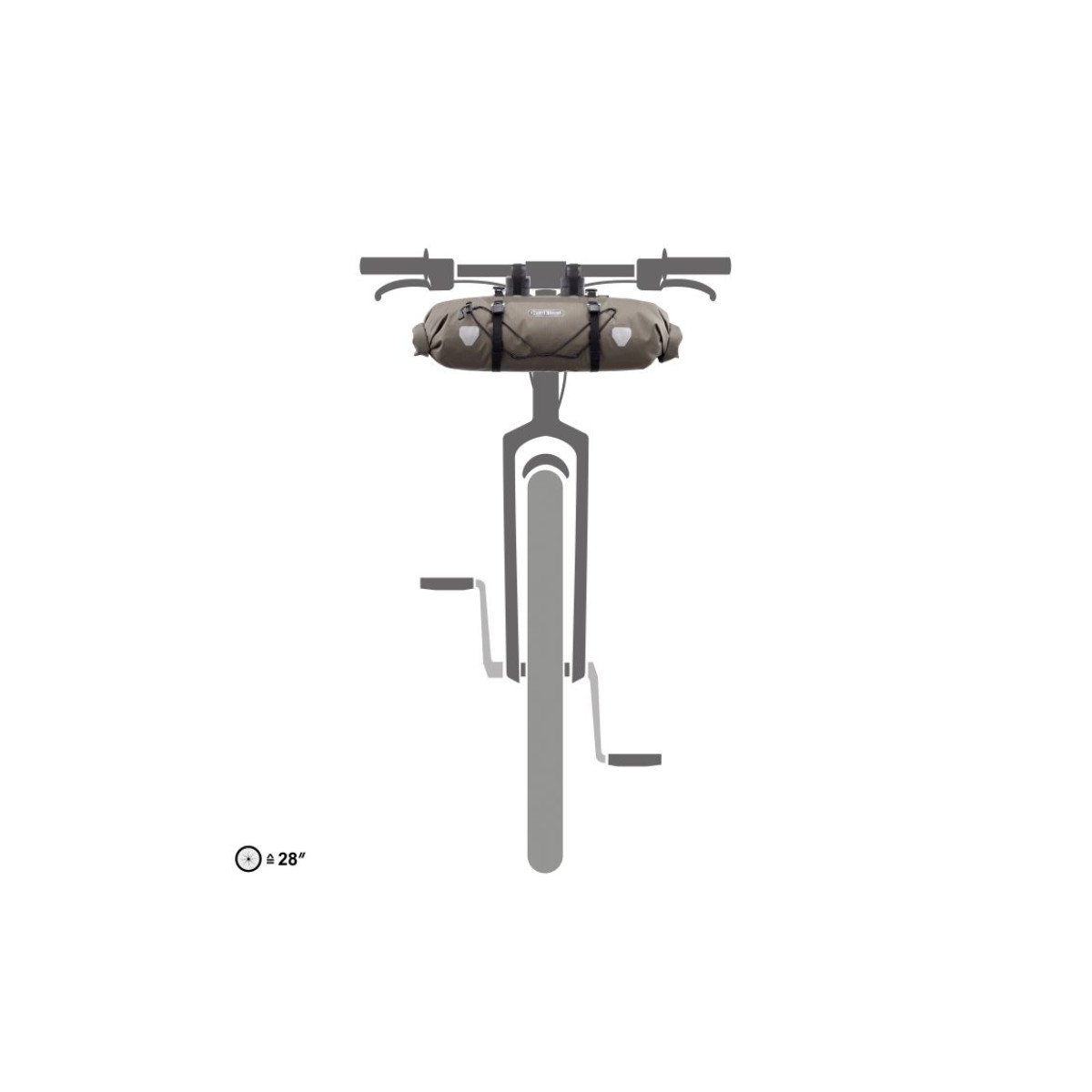 Ortlieb Handlebar-Pack Dark Sand krepšys prie vairo | 15L