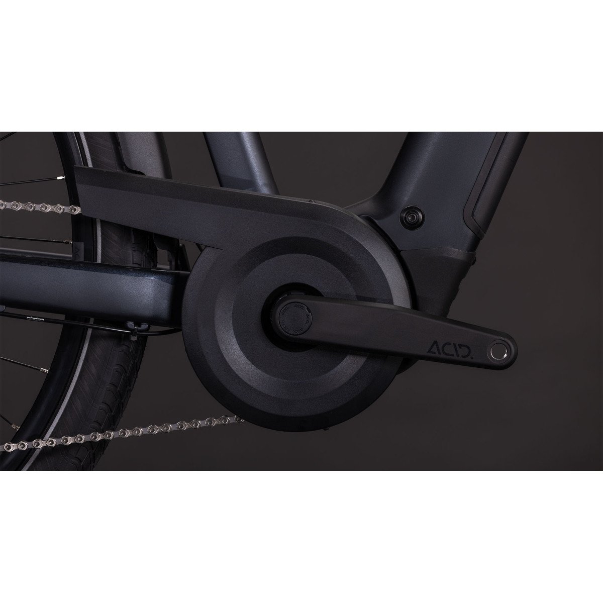 Cube Touring Hybrid ONE 600 Trapeze coal'n'chrome 2026 elektrinis dviratis