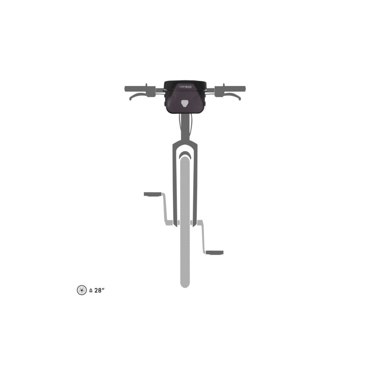 Ortlieb Ultimate Plus Granite - Black krepšys prie vairo | 6.5L