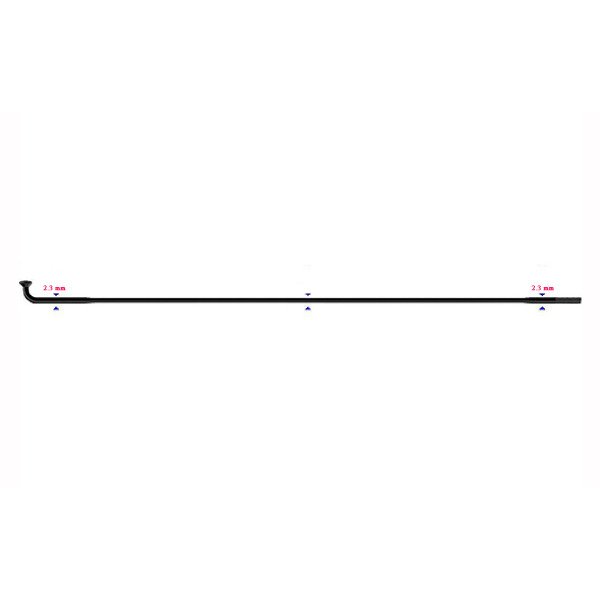 Stipinas 2.3 x 134mm Sapim Leader J-Bend