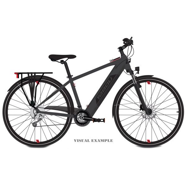 Tabou Kinetic UP ECO anthracite-red elektrinis dviratis