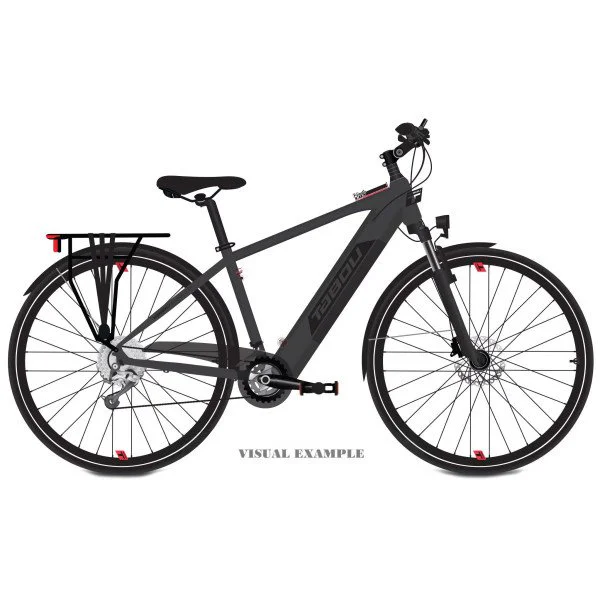 Tabou Kinetic UP ECO anthracite-red elektrinis dviratis
