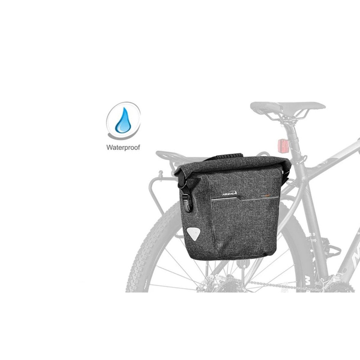 Ibera G-2 Waterproof Bike Pannier IB-BA33 bagažinės krepšys | 12L