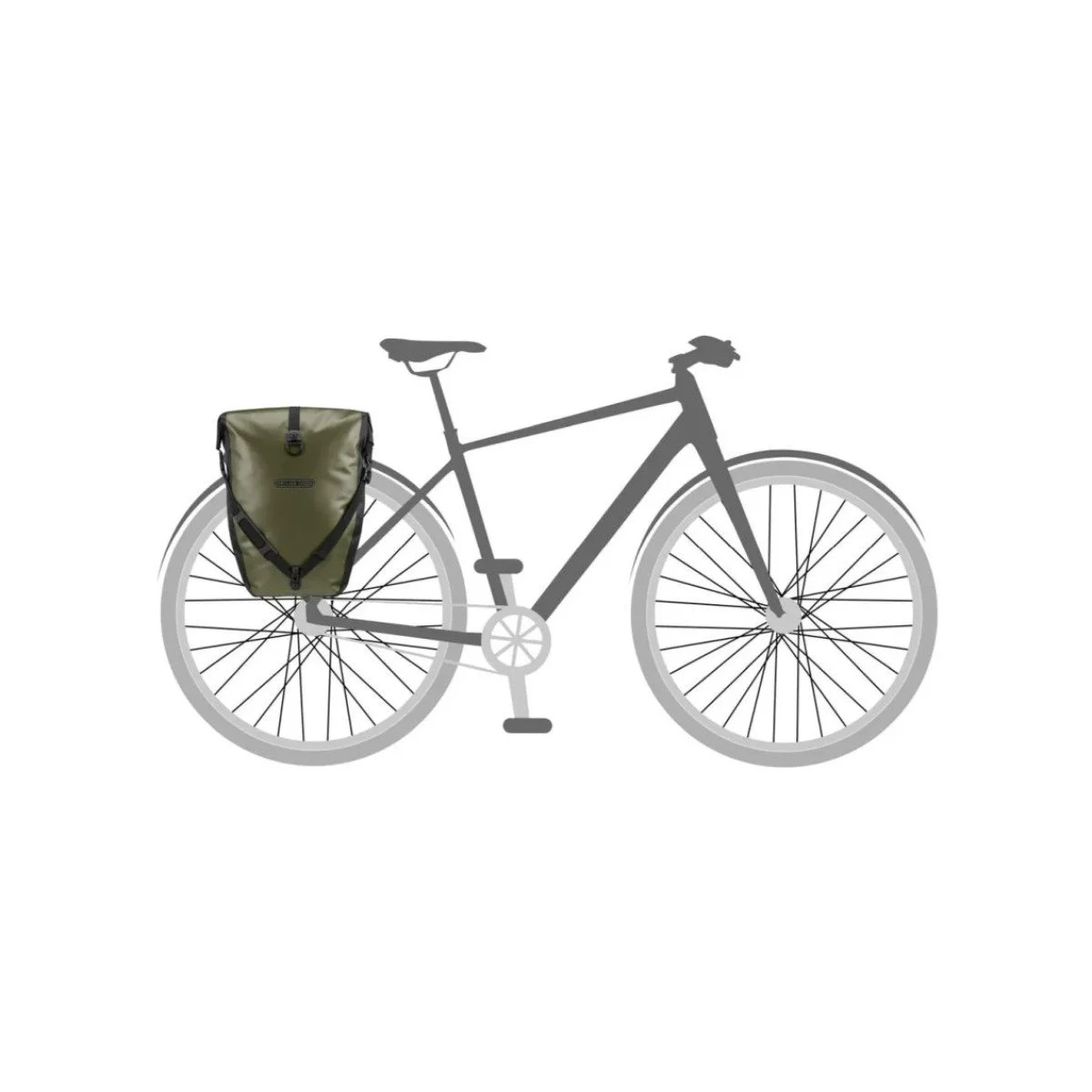 Ortlieb Back-Roller Olive-Black krepšių komplektas ant bagažinės | 20L