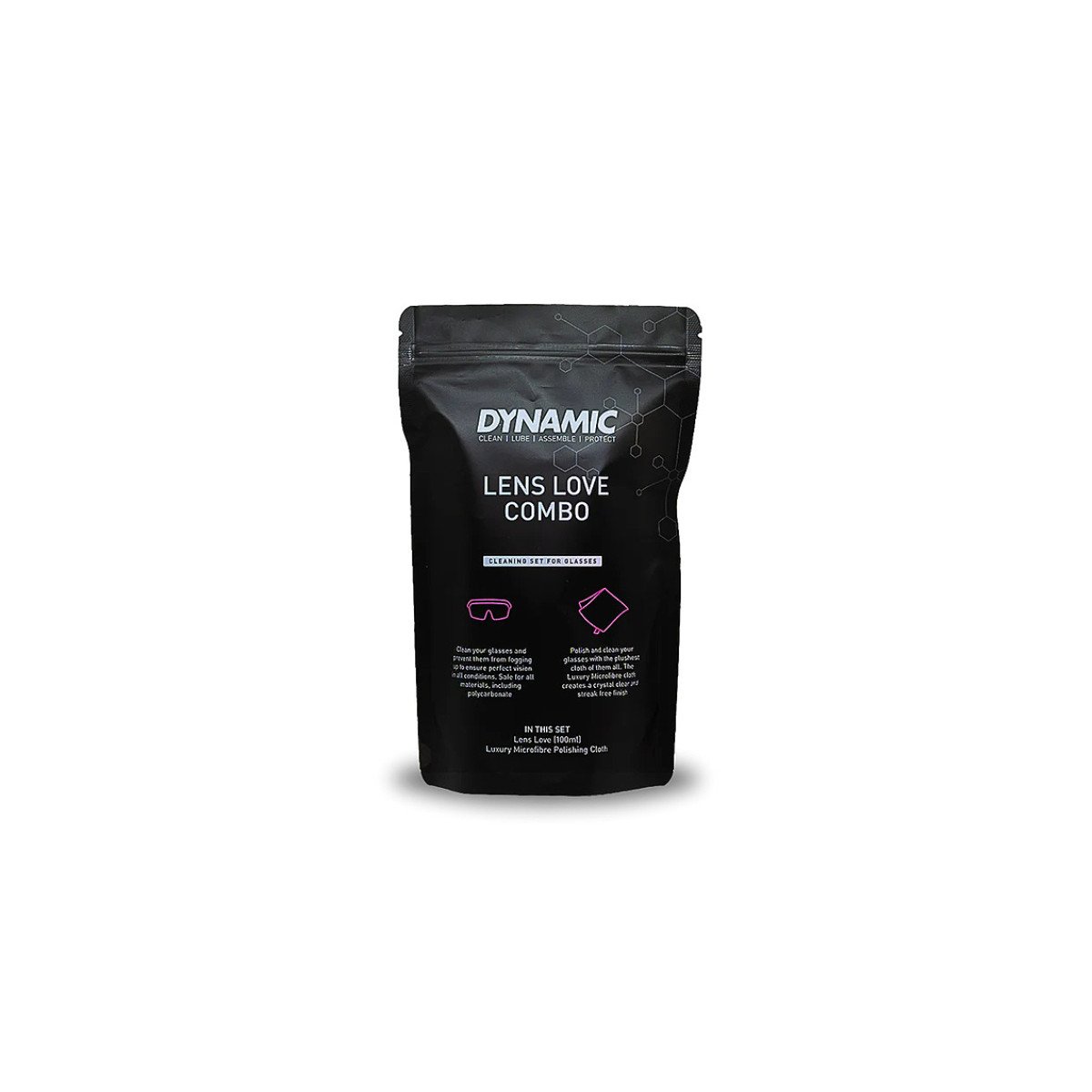 Dynamic Lens Love Combo Pack Komplektas dviratininko akinių valymui