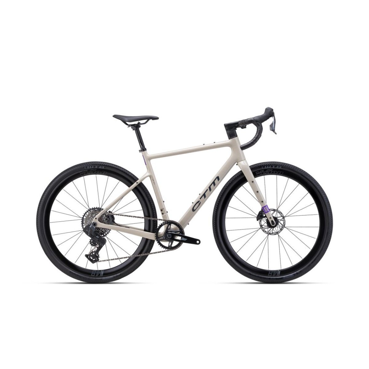 CTM Koyuk CR Race 700C 2026 Black / Chameleon Grey dviratis
