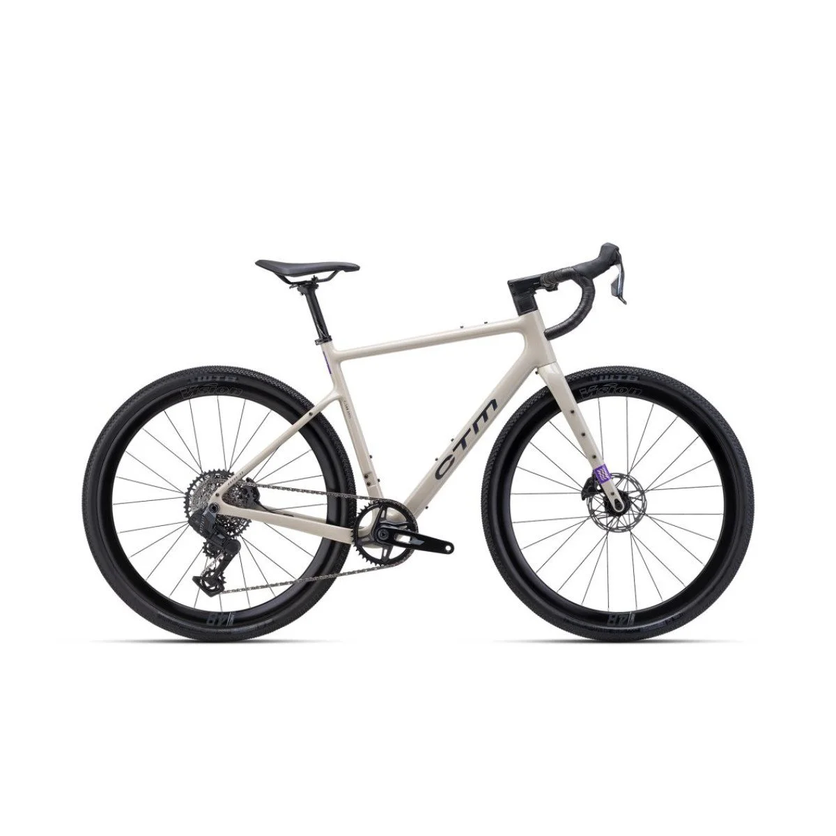 CTM Koyuk CR Race 700C 2026 Black / Chameleon Grey dviratis