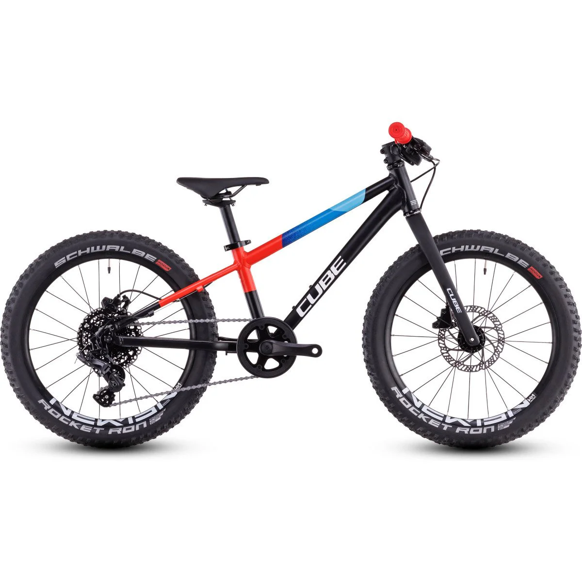 Cube Reaction 200 Pro black'n'blue'n'red 2026 dviratis