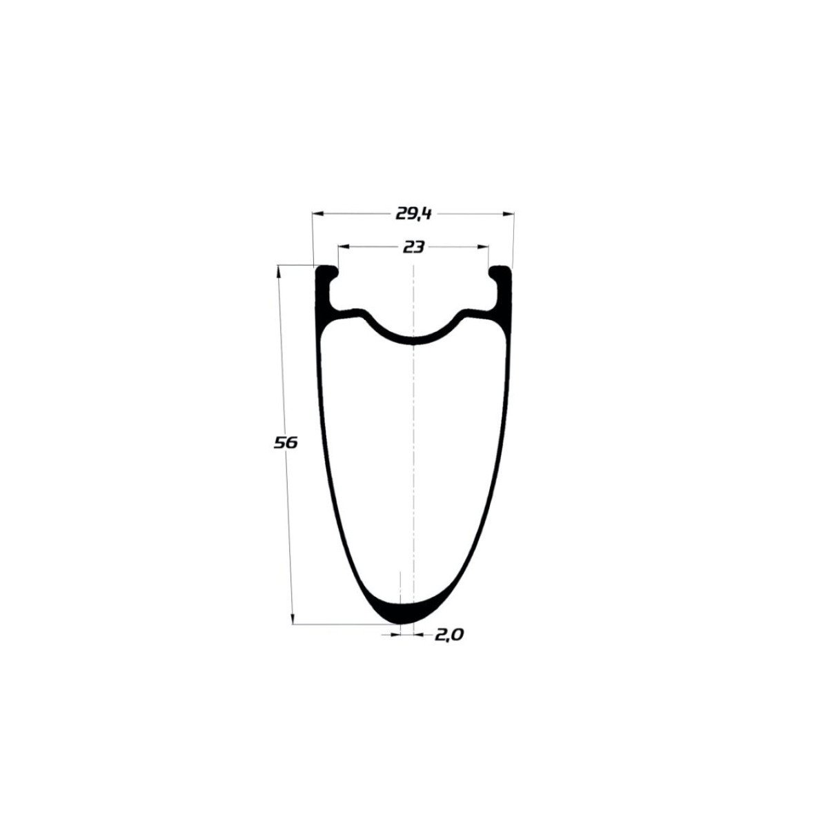 Duke 700C Baccara X 56 SLR2 Disc Brake Ratlankis | 24H / anglies pluoštas