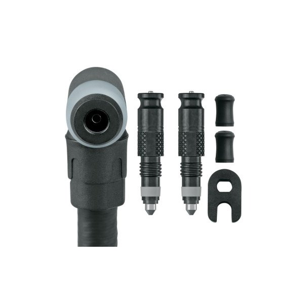 Schwalbe Clik Ventilių ir pompos antgalio komplektas | Presta-Schwalbe Clik Valve