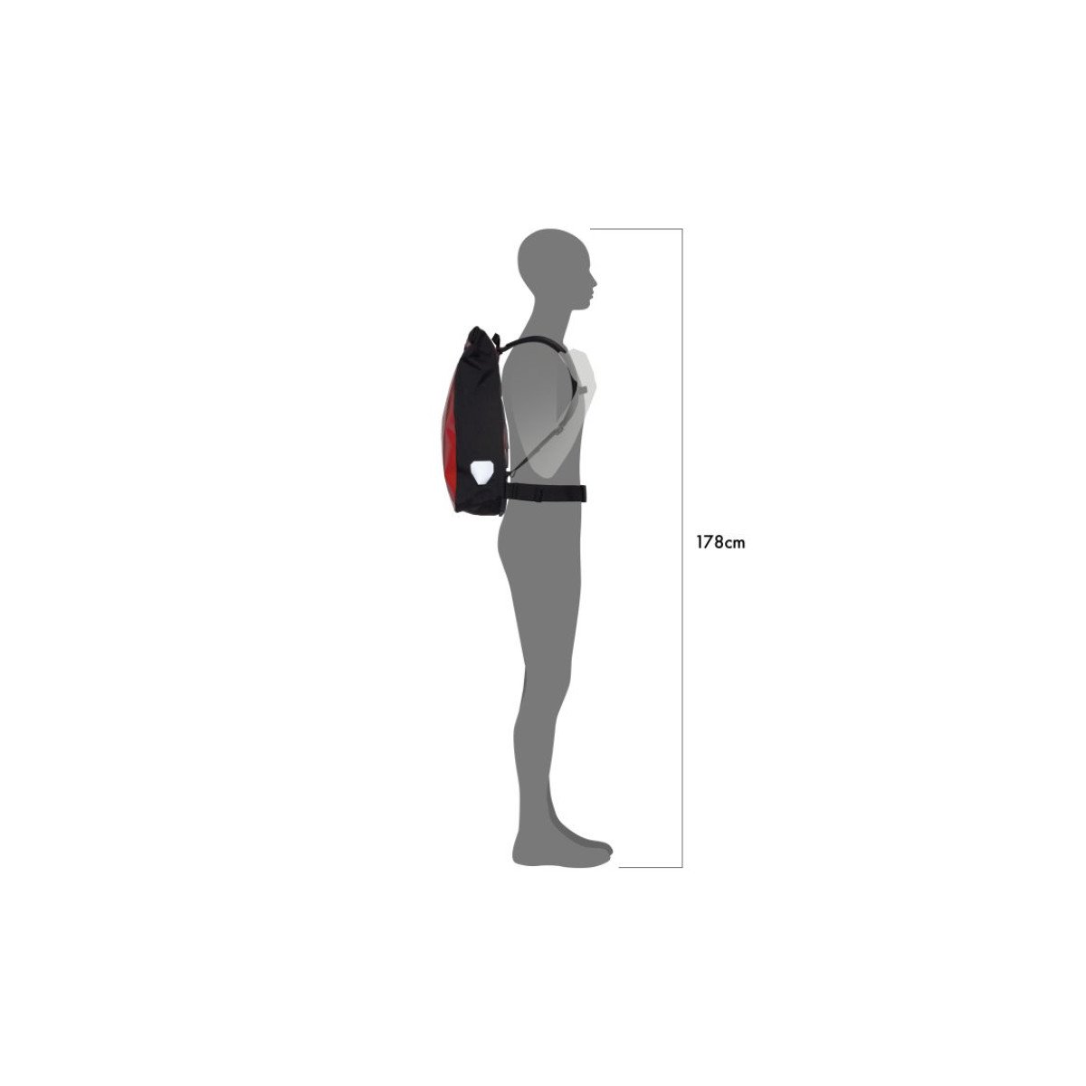 Ortlieb Messenger-Bag Red - Black krepšys | 39L