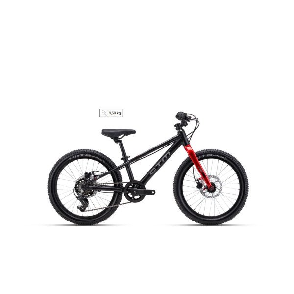 CTM Jerry 2.0 20" 2026 Matt Black vaikiškas dviratis