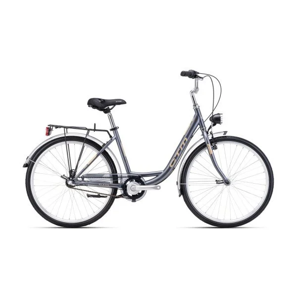 CTM Olivia 3.0 26'' matt dark gray / gold 2025 dviratis
