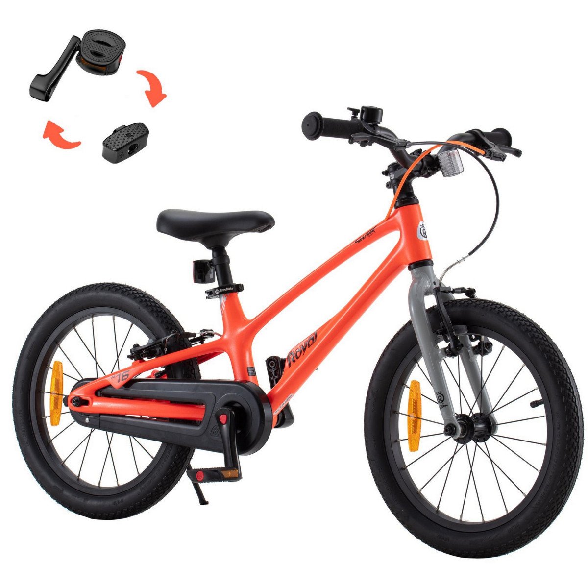 Tabou Royal Space 14 orange-grey dviratis