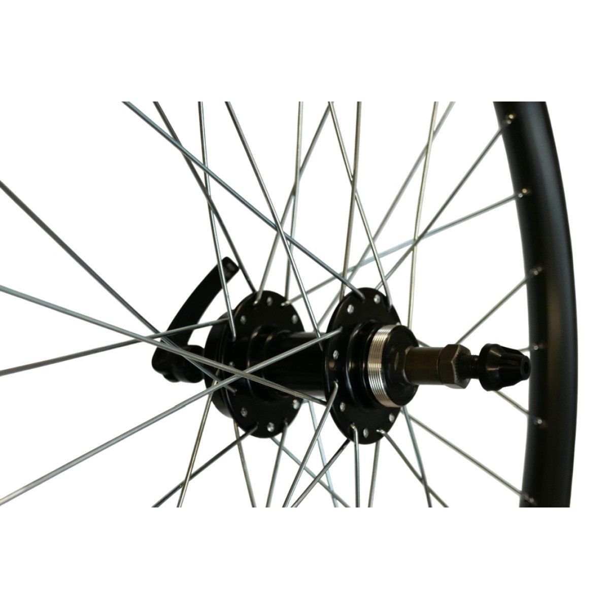 Shining 24" DB-30 QR 6-Bolt MF galinis ratas | 32H / 6-bolt  d-brake / juodas