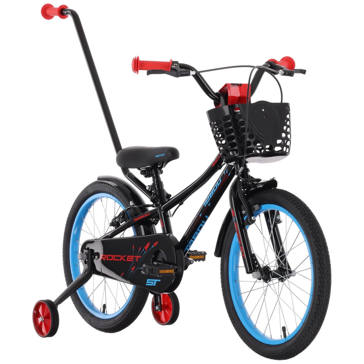 Tabou Rocket ST 18 black-red dviratis