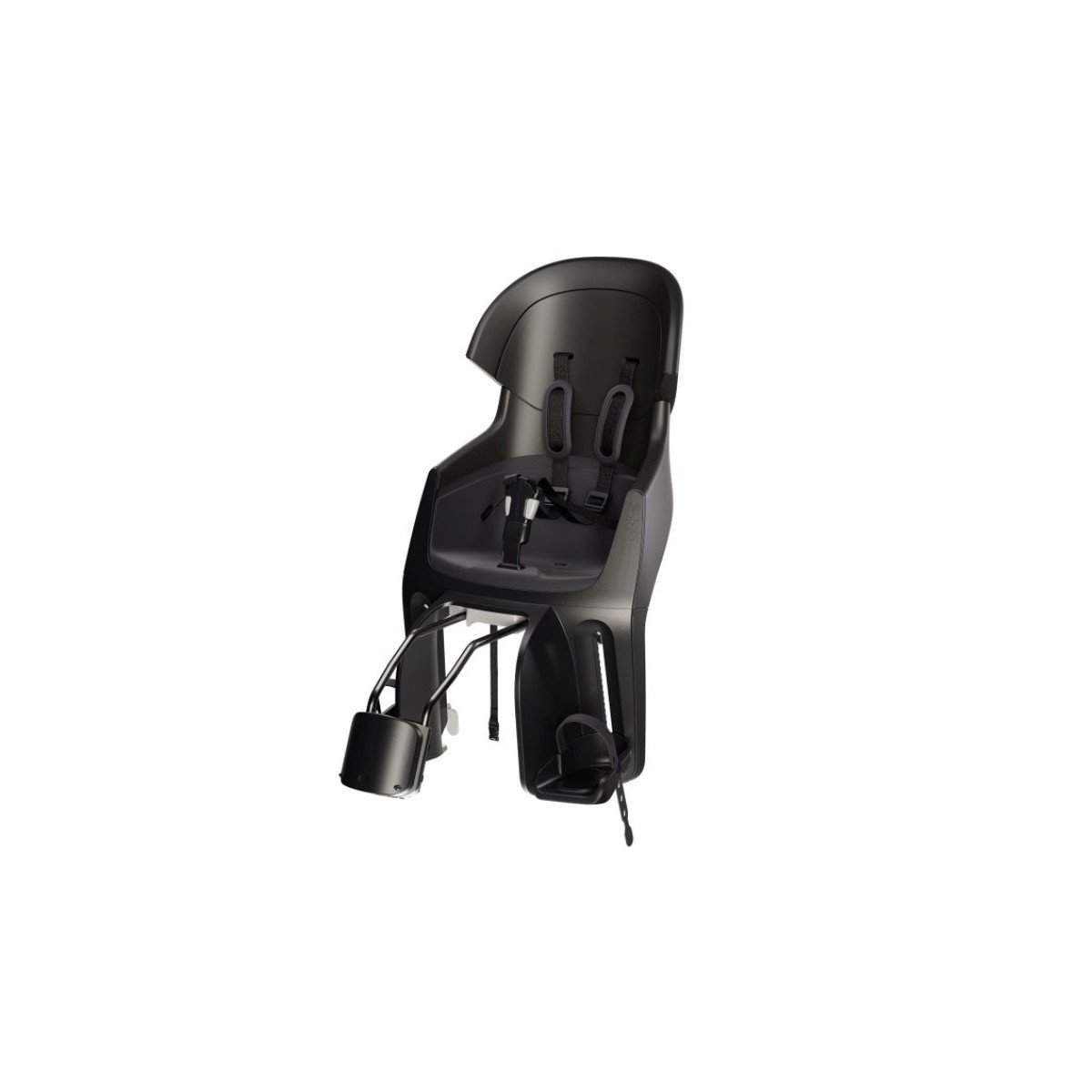 Bobike Exclusive Evolve Maxi Frame vaikiška kėdutė dviračiui | ant rėmo / juoda