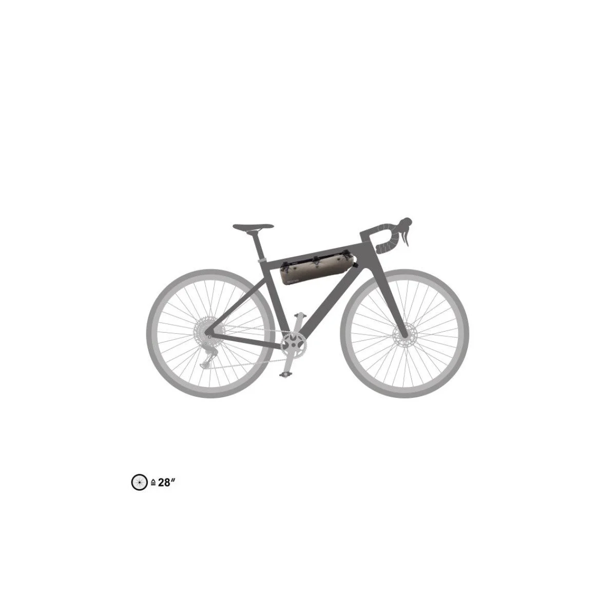 Ortlieb Frame-Pack RC Toptube Dark Sand krepšys ant rėmo | 4L