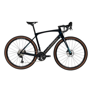 Corratec Gravel Allroad C2 28" Black - light blue - sand