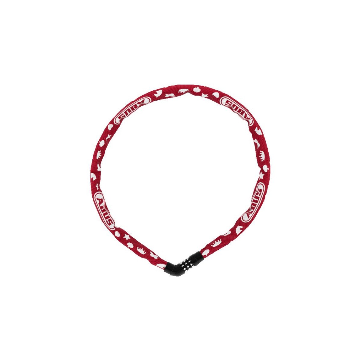ABUS Steel-O-Chain 4804C/75 Red Symbols grandininė spyna