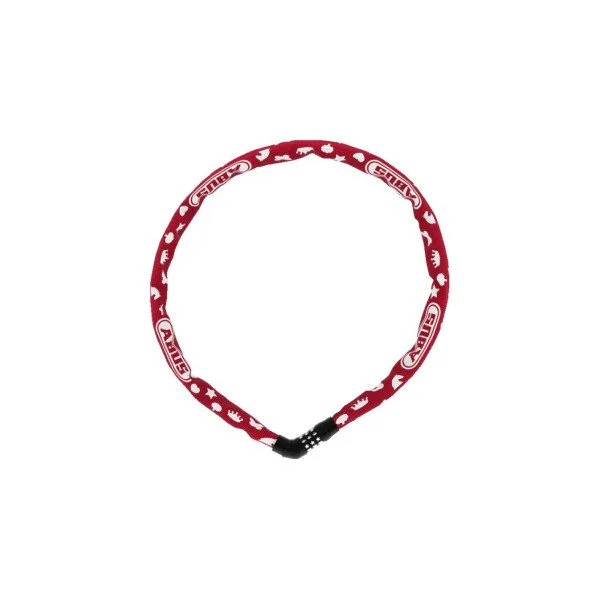 ABUS Steel-O-Chain 4804C/75 Red Symbols grandininė spyna