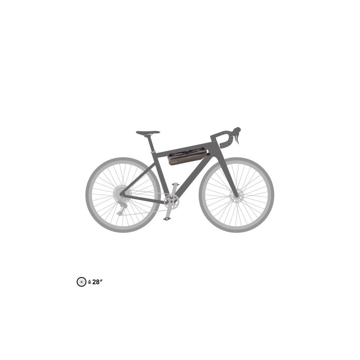 Ortlieb Frame-Pack Toptube Dark Sand krepšys ant rėmo | 3L