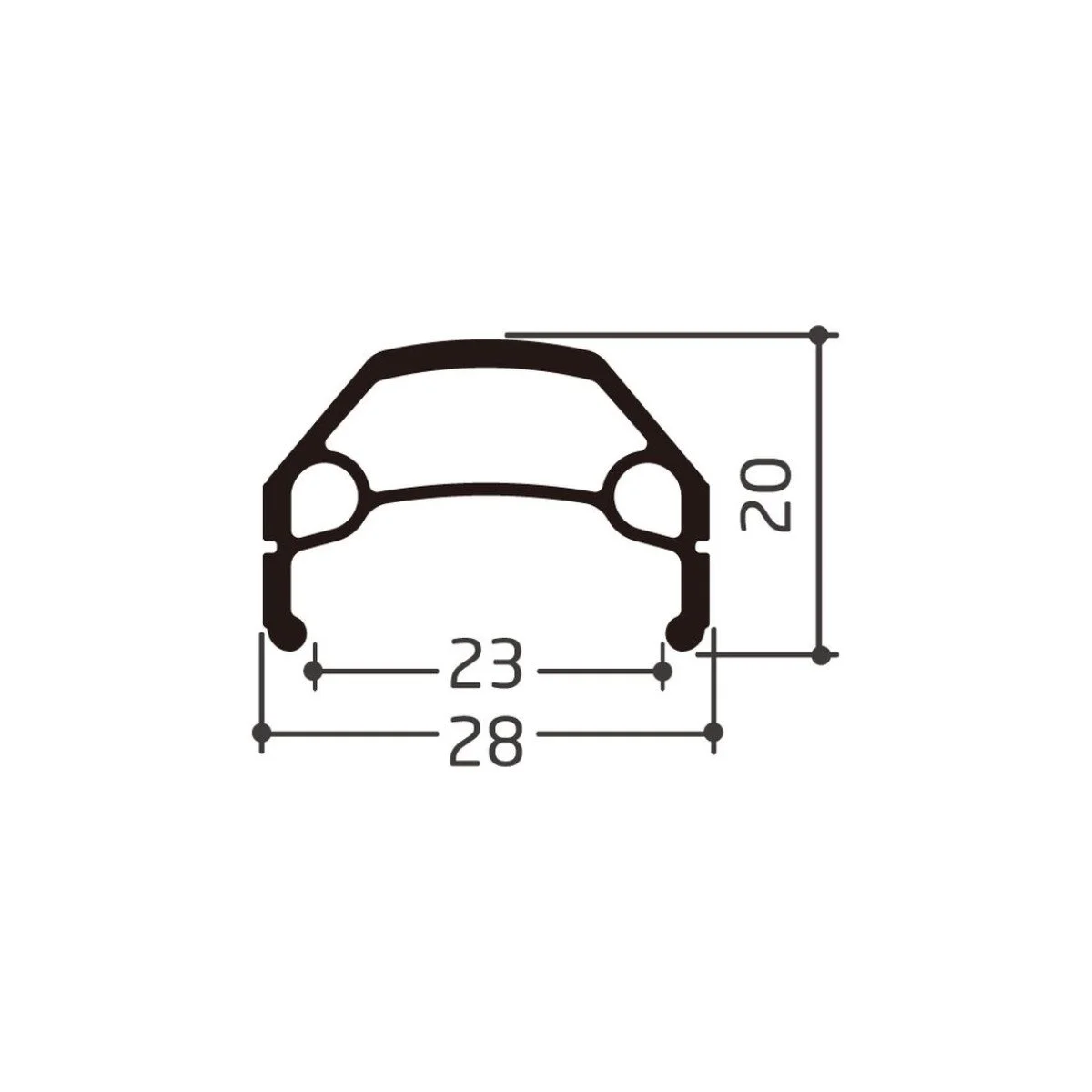 Shining 26" MT-66 Ratlankis | 36H / V-Brake / aliuminis / juodas